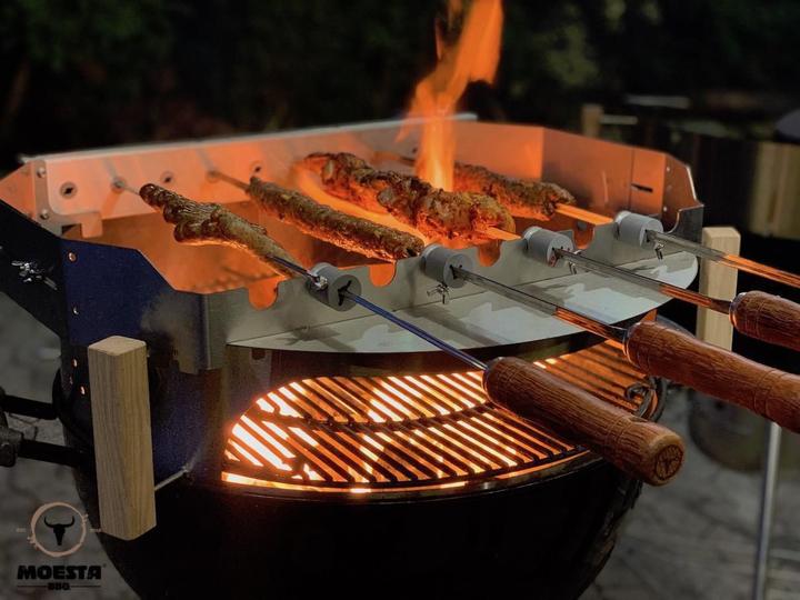 Actual product image Moesta BBQ Grill attachment Churrasco set for Ø 57/60 cm PizzaRing
