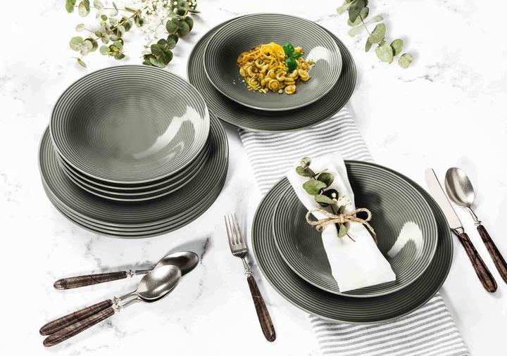 Actual product image Seltmann Weiden dinner service Beat pearl grey uni 12 pieces (12 Piece)