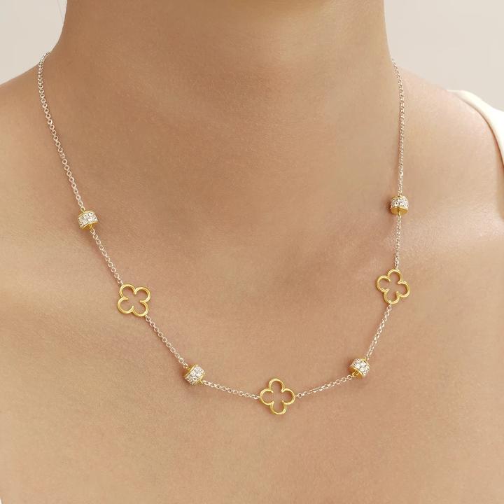 Image du produit Charles Garnier Collier en argent bicolore, oxyde de zirkonium (Argent 925)