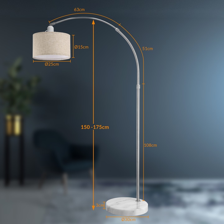 Immagine prodotto Monzana Lampada ad arco (E27)