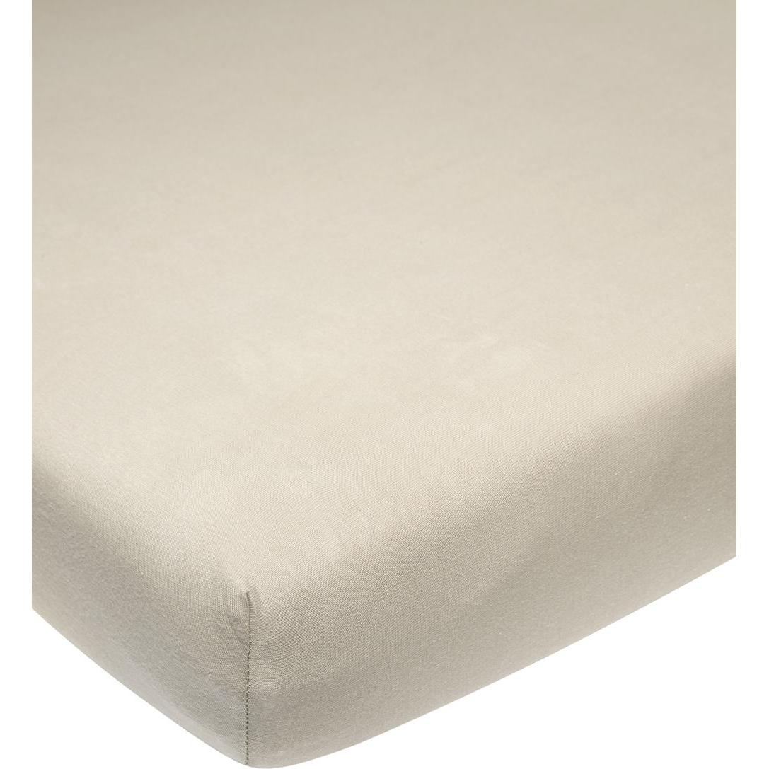 Meyco, Fixleintuch Babybett, jersey Spannbettlaken 60x120 sand