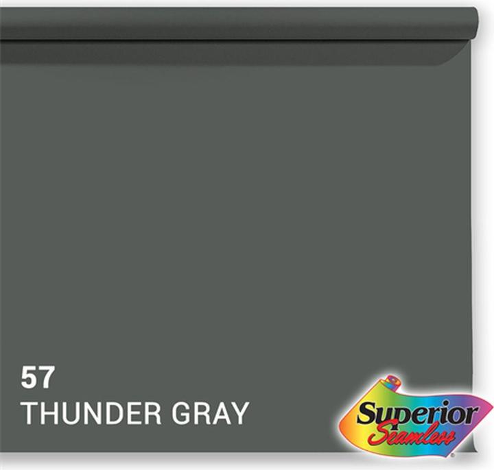 Image du produit Superior Achtergrond Rol Thunder Gray (nr 57) 1.35m x 11m (135 cm)