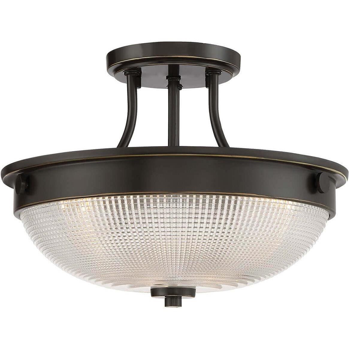 Elstead Lighting, Wandleuchte + Deckenleuchte, Mantle Deckenleuchte E27 2-fach Palladianische Bronze (E27)