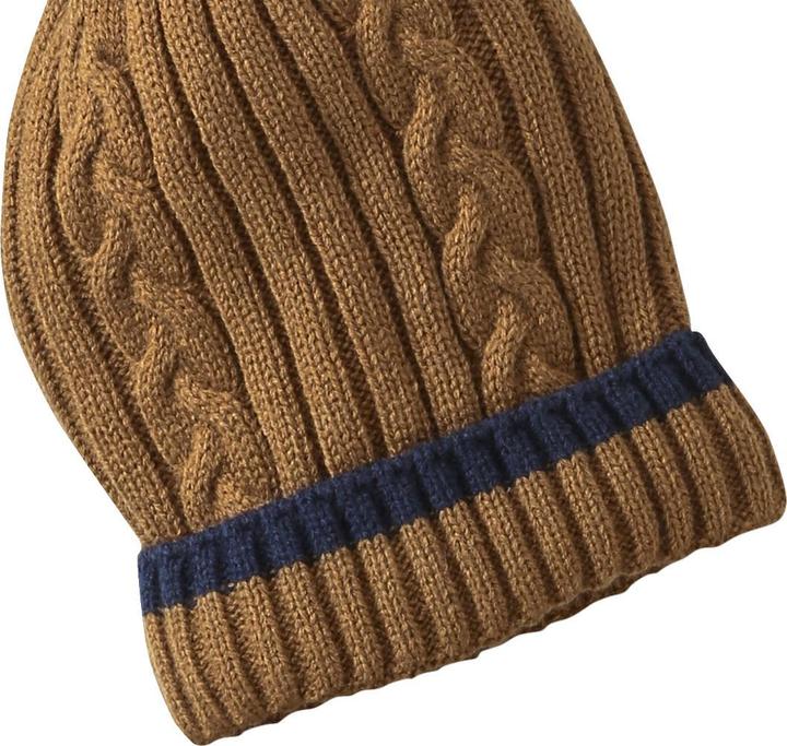 Actual product image Vertbaudet Set aus Mütze, Snood und Fäustlingen für Jungen, Zopfmuster (104, 116)