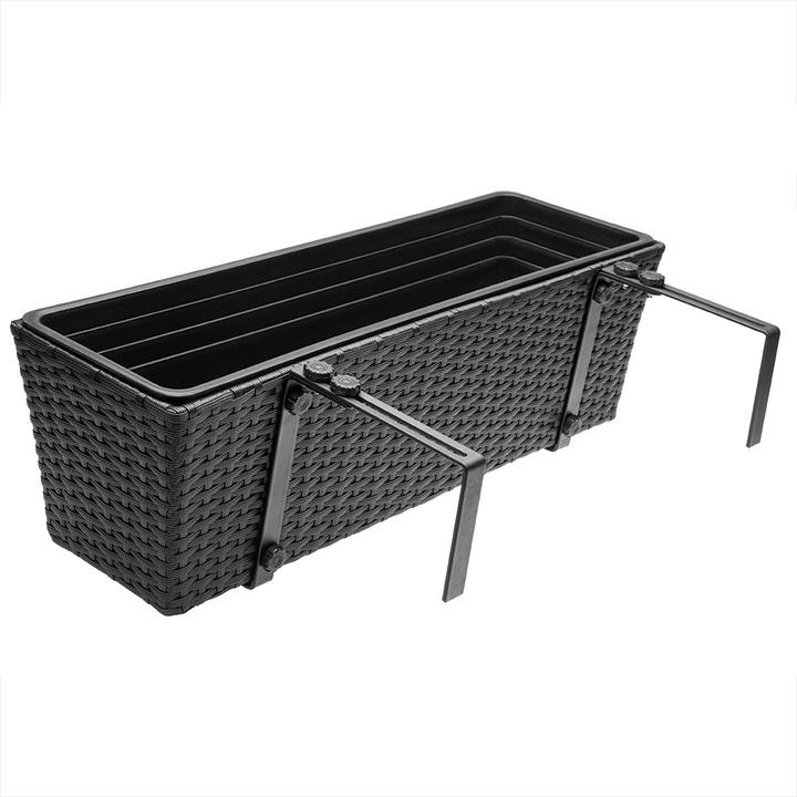 Image du produit Casaria Bac à fleurs (60 x 20 x 19 cm)