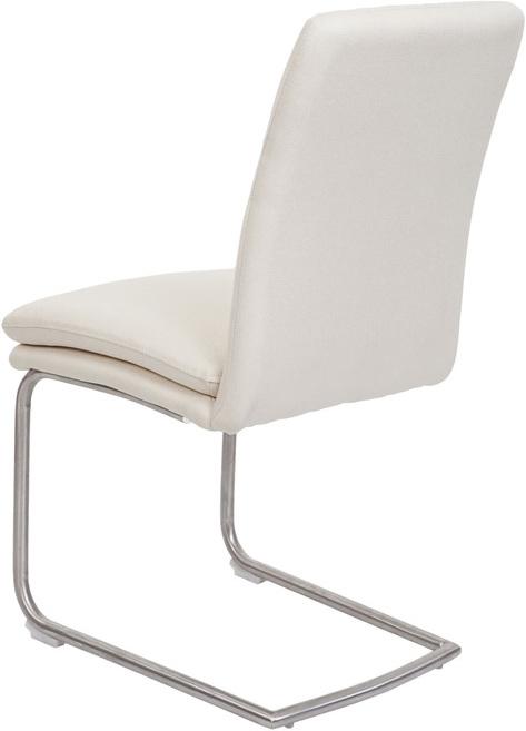 Image du produit Swisshandel24 Lot de 6 chaises de salle à manger HWC-H70, chaise de cuisine à piétement luge, tissu/textile acier