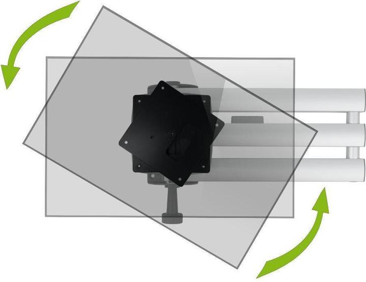 Produktbild MonLines MPH001 Pivot 90 Grad drehbare Adapterplatte VESA 100x100 mm (Wand, 32")