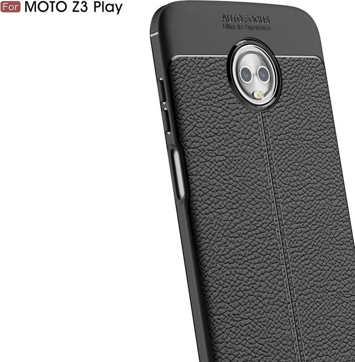 Produktbild Screenguard Motorola Moto Z3 Play Hülle Leather Design TPU Cover (Motorola Moto Z3 Play)
