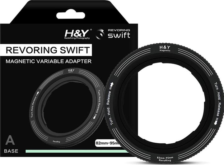 Actual product image H&Y SWIFT REVORING 82-95mm adapter magnetic (Filter adapters)