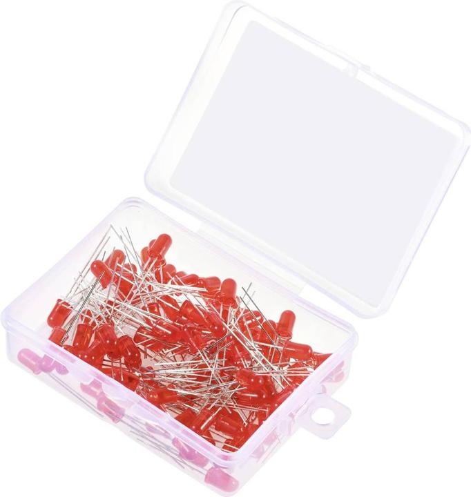 Actual product image Tru Components LED wired Red Round Diffuse 420 mcd 30 ° 20 mA 1.8 V, 2.4 V