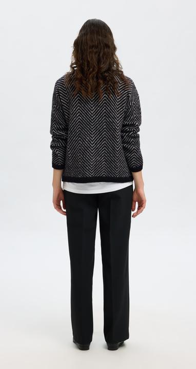 Produktbild Selected Fischgrät Strickpullover (M)