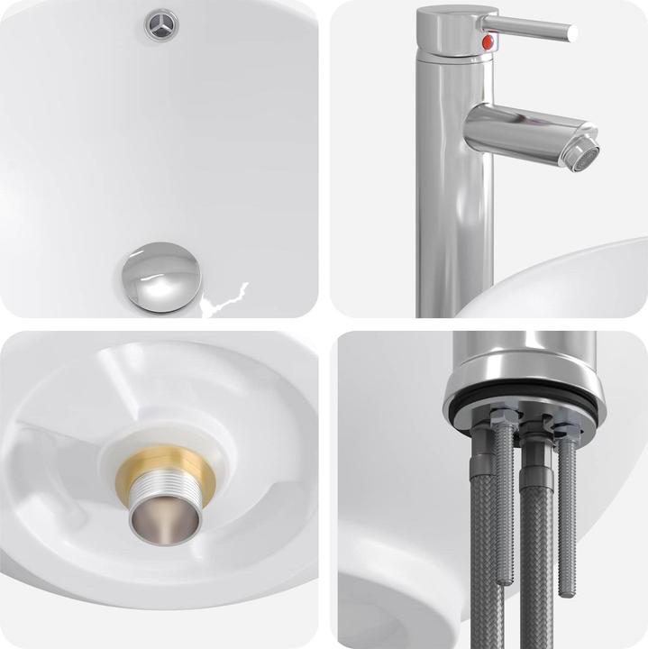 Actual product image vidaXL Badezimmerwaschbecken (440 mm, 440 mm)
