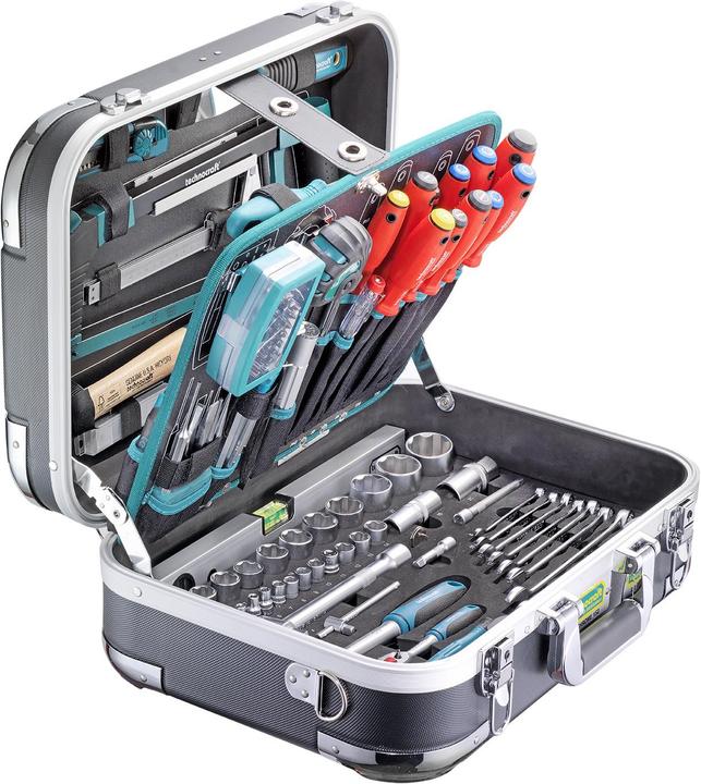 technocraft Valigetta portautensili in ABS PRO CHROME 152 pz.