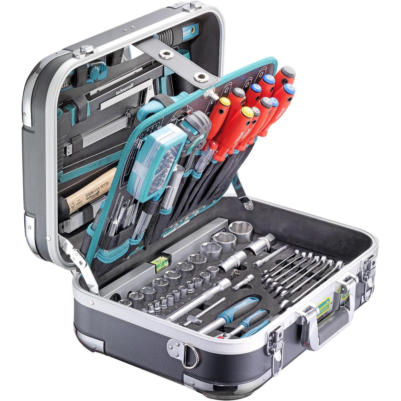 technocraft, Werkzeugkoffer, ABS-Werkzeugkoffer PRO CHROME 152-tlg (152 Teile)