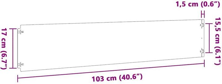 Produktbild vidaXL Rasenkante (103 cm)