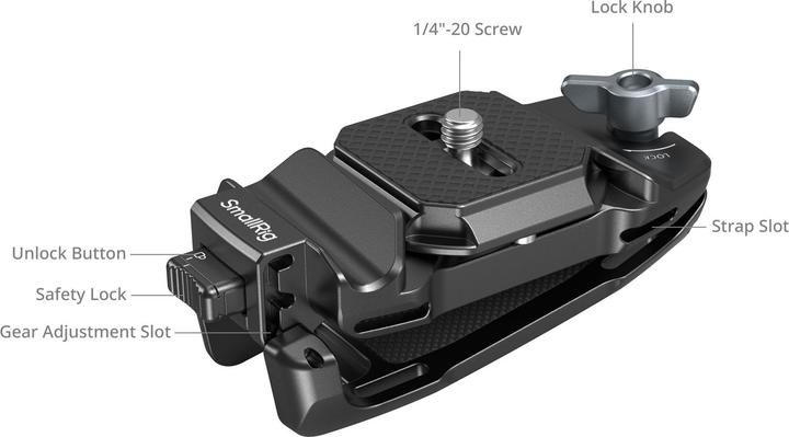 Produktbild SmallRig Camera Clip mit Schnellwechselplatten-Montagesatz