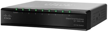 Image du produit Cisco SD208T Commutateur Fast Ethernet (8 Ports)