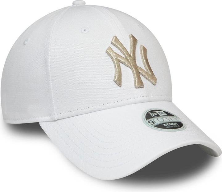 Produktbild New Era 9Forty Damen Cap - Metallic New York Yankees Weiss