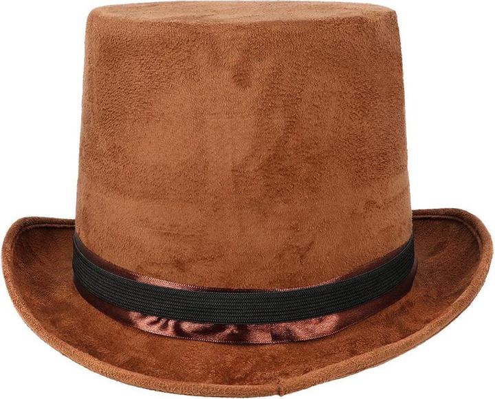 Produktbild Boland Steampunk Hut in Lederoptik Braun mit Brille