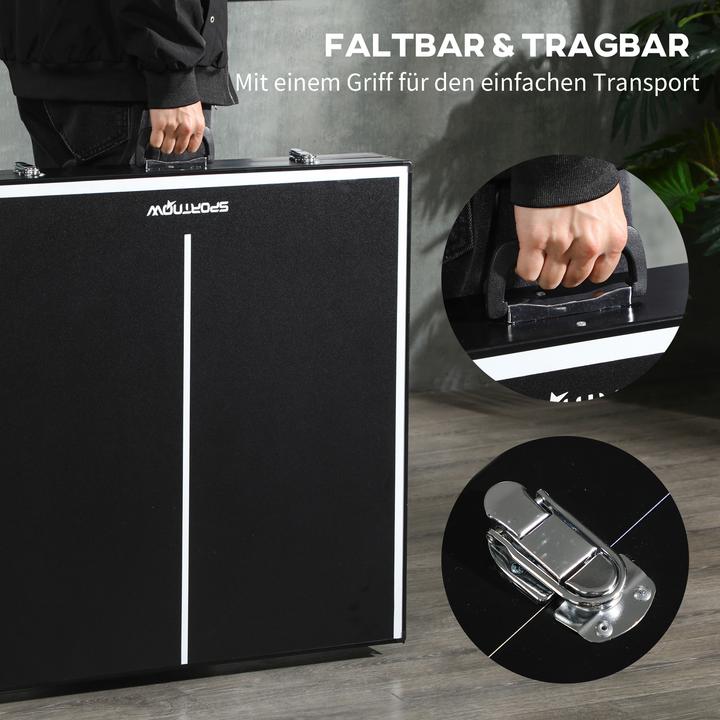 Image du produit SportNow Mini Tischtennisplatte Aluminium, MDF Schwarz