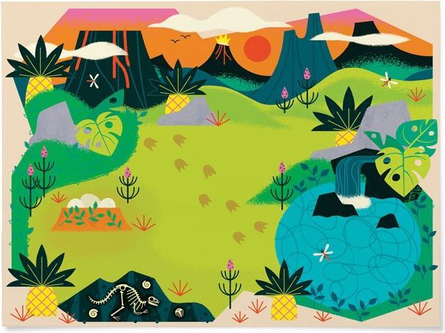 Actual product image Crocodile Creek Coloring Stickers/Dinosaur