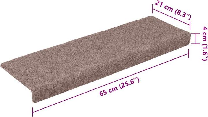 Immagine prodotto vidaXL Stufenmatte (65 x 21 cm)