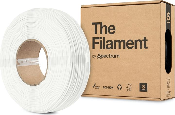 Produktbild The Filament ReFill PLA 1.75mm TRAFFIC WHITE 1kg (PLA, 1.75 mm, 1000 g, Weiss)