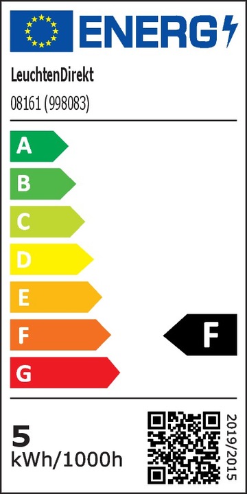 Energie-Label Paul Neuhaus Barik (2160 lm, GU10)