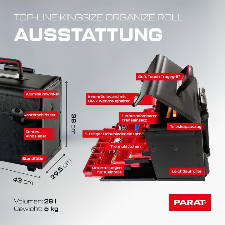 Image du produit Parat Sacoche à outils professionnelle non équipée (1 Pièce)