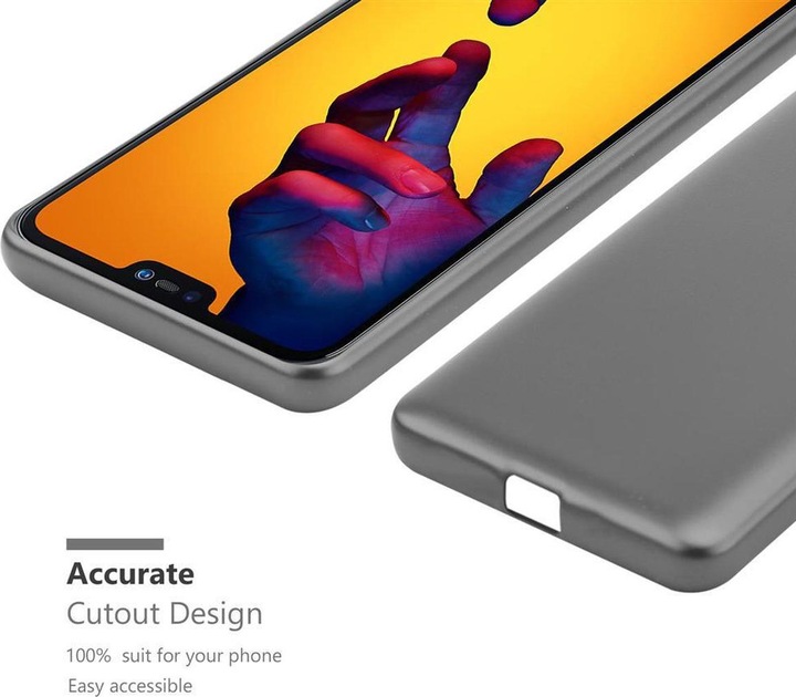 Produktbild Cadorabo TPU Matt Metallic Cover (Huawei P20 Lite)