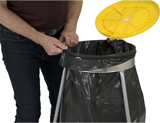 Produktbild eurokraft basic Müllsackhalter mit Abfallsäcken (120 l)
