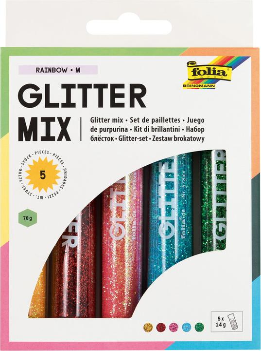 Actual product image Folia Glitter set powder colored