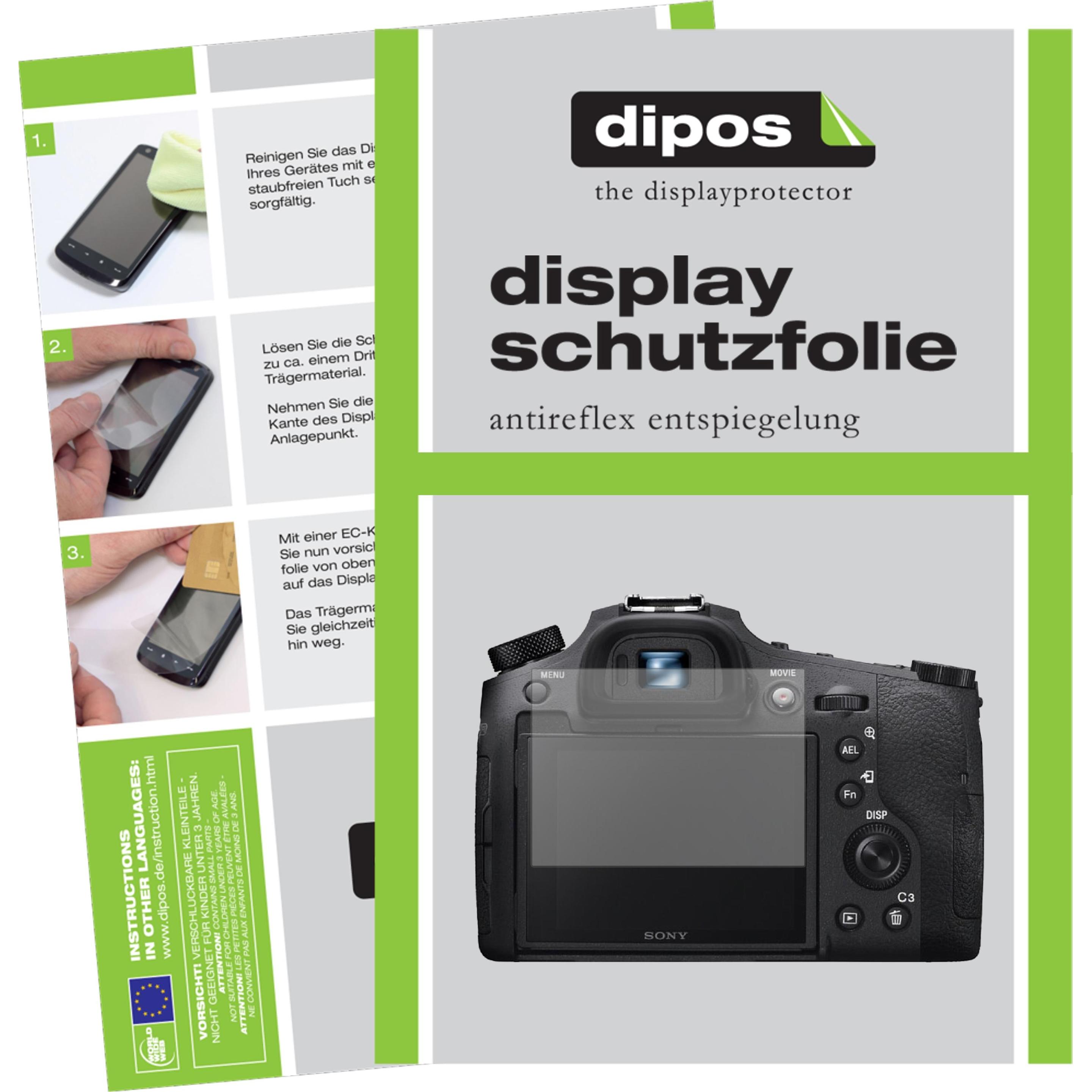 Dipos Displayschutzfolie Antireflex (Displayschutz, DSC-RX10M4), Kameraschutz, Transparent