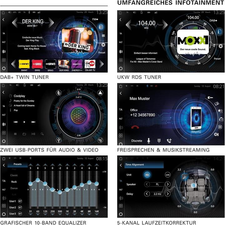 Produktbild Zenec Z-N976 - Autoradio - 2DIN autoradio - 9 inch touchscreen - Draadloos wireless Apple Carplay en Andro (Android Auto, Apple Carplay)