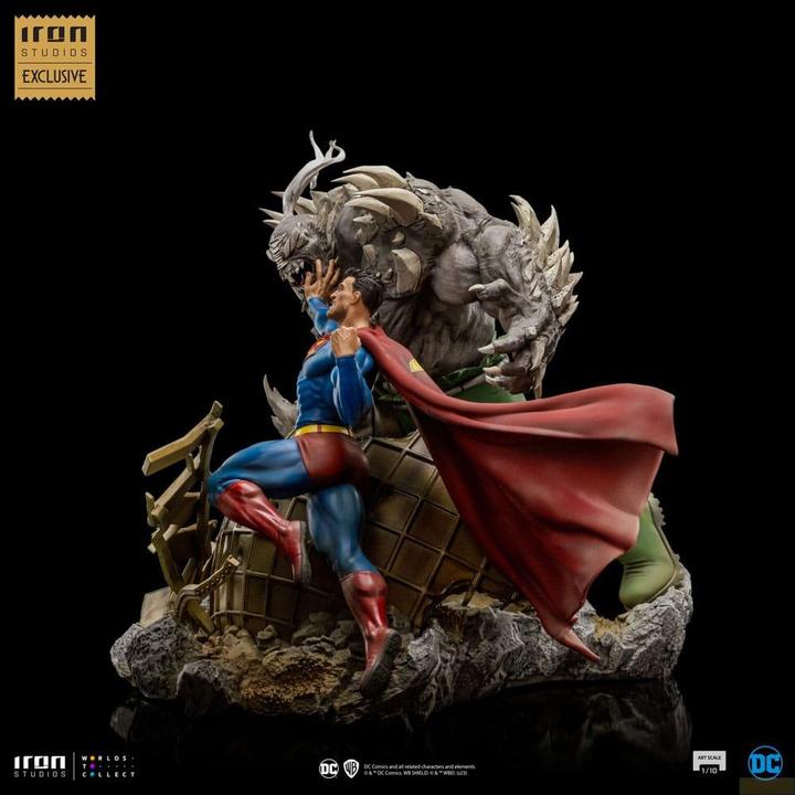Actual product image Iron Studios DC Comics BDS Art Scale Statue 1/10 Superman vs Doomsday heo EU Exclusive 30 cm