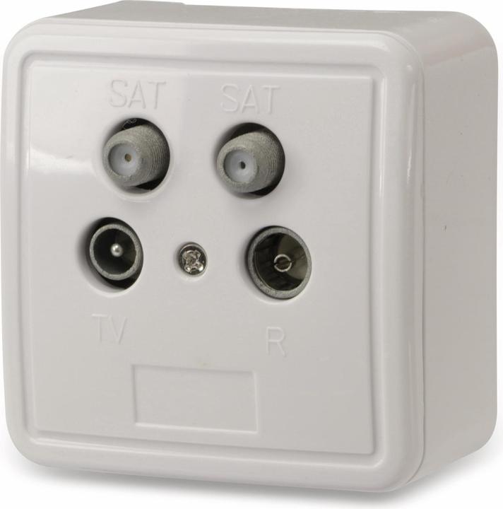 Produktbild Goobay Komplettset: Antennen-Stich-/Enddose (Antennendose)