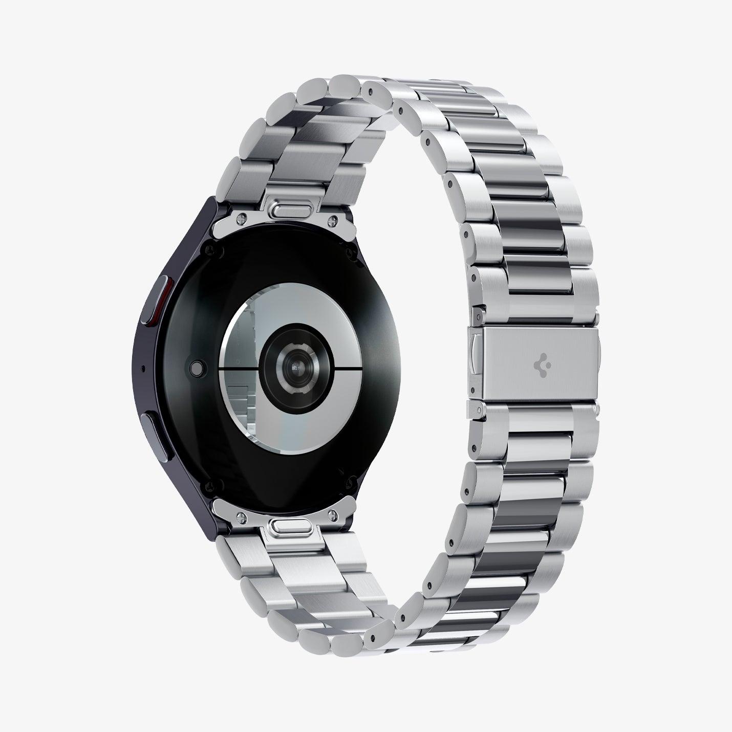 Spigen Watch 7 (44mm) Band (Metall), Uhrenarmband, Silber