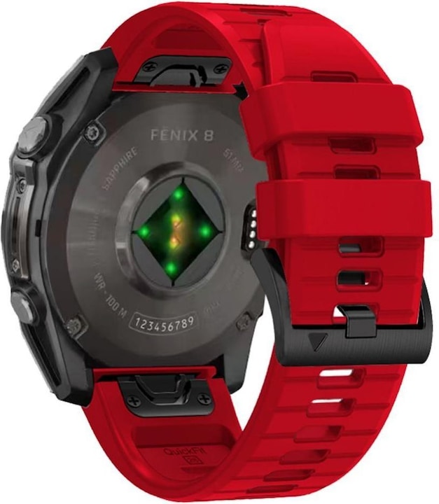 Produktbild Tech-Protect SILICONE LINE GARMIN FENIX 5X / 5X PLUS / 6X / 6X PRO / 7X / 8 (51 MM) RED