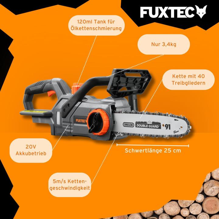 Actual product image Fuxtec FX-E1KS20 (Battery chain saw)