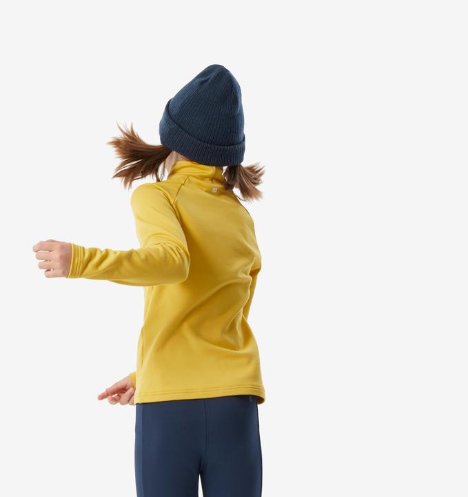 Produktbild Wedze Skiunterwäsche Funktionsshirt Kinder hoher Kragen - BL 500 gelb (128)