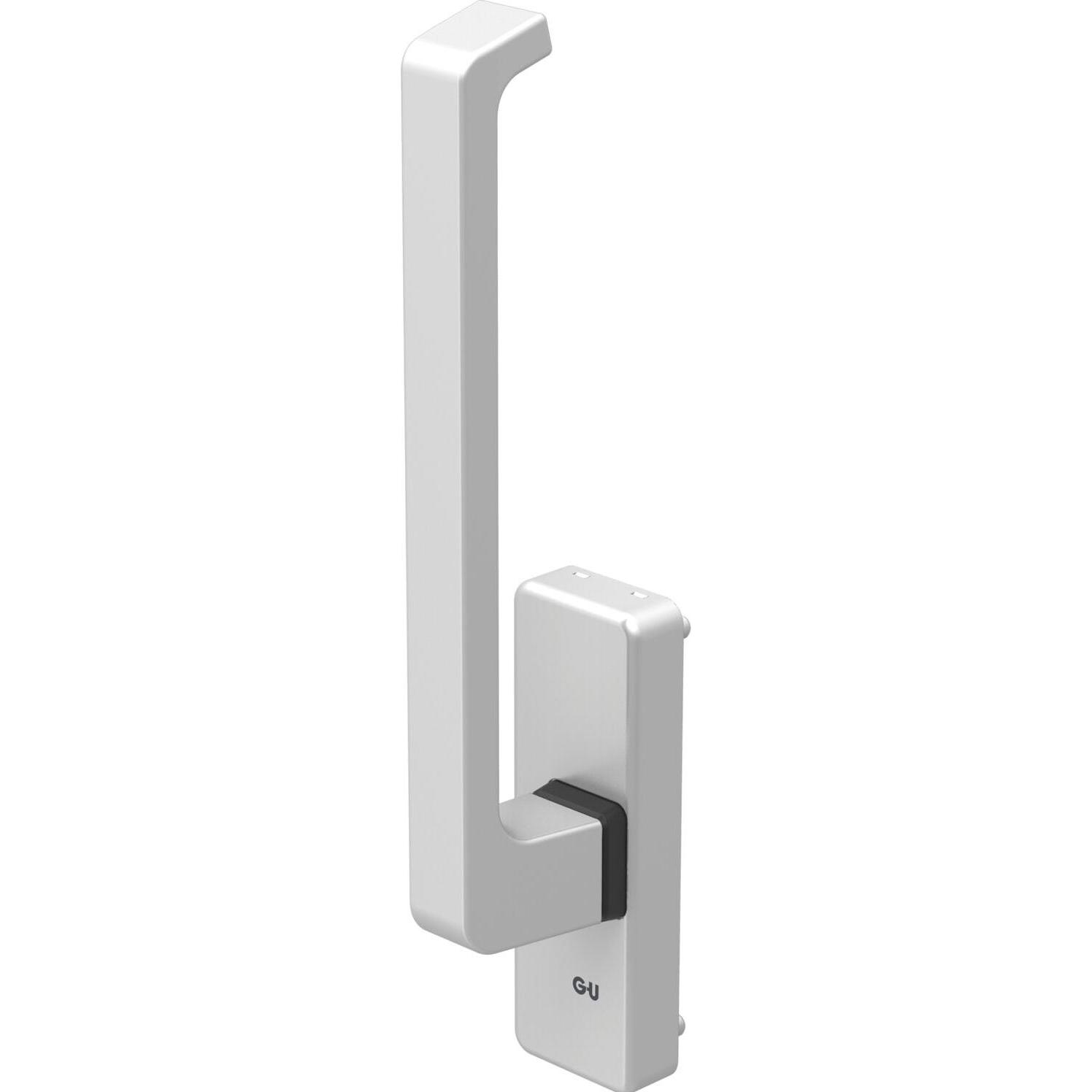 GU, Türbeschlag + Scharnier, 966 Getriebe-Drehgriff DIRIGENT, Aussperrsicherung, silber, rechts