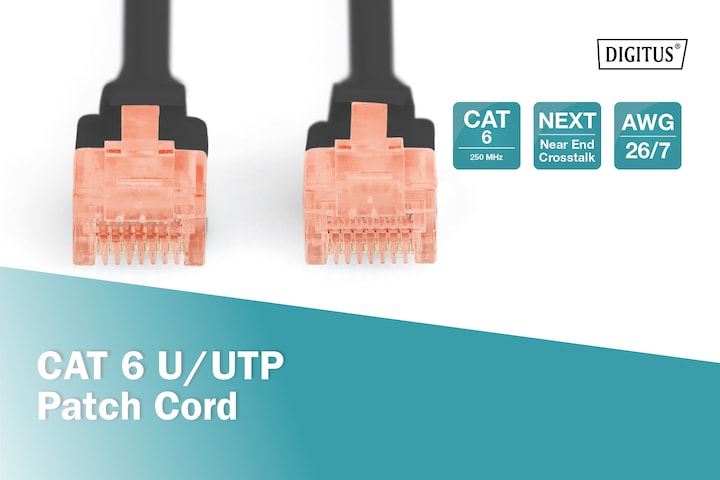 Produktbild Digitus Netzwerkkabel (U/UTP, CAT6, 0.50 m)