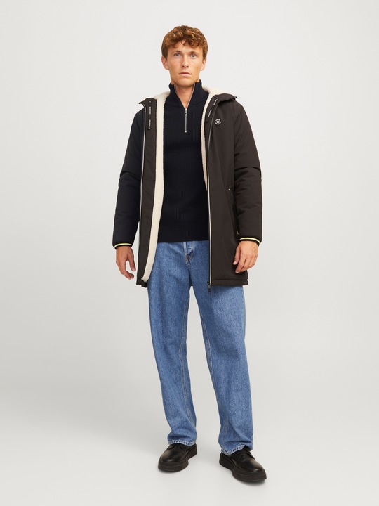 Produktbild Jack & Jones Einfarbig Strickpullover mit Halber Reissverschluss Strickpullover mit Halber Reissverschluss (XXL)