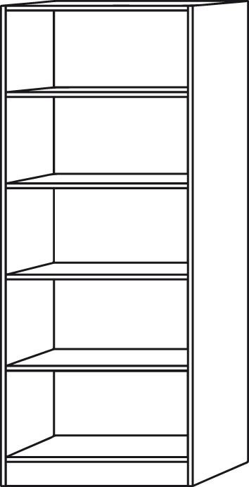Produktbild Hammerbacher Solid (80 x 40 x 200.5 cm)