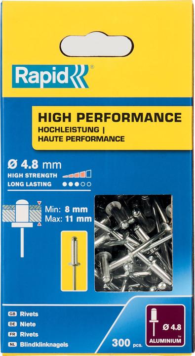 Produktbild Rapid Universal Blindniete Ø 4,8 x 14 mm