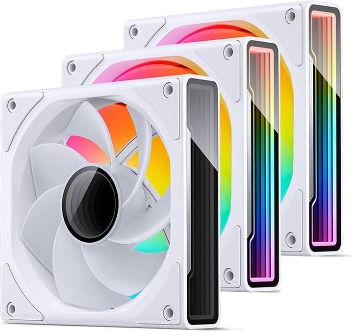 Produktbild Jonsbo ZK-120WR 3in1 Lüfter - A-RGB, weiss Reverse (120 mm, 3 x)
