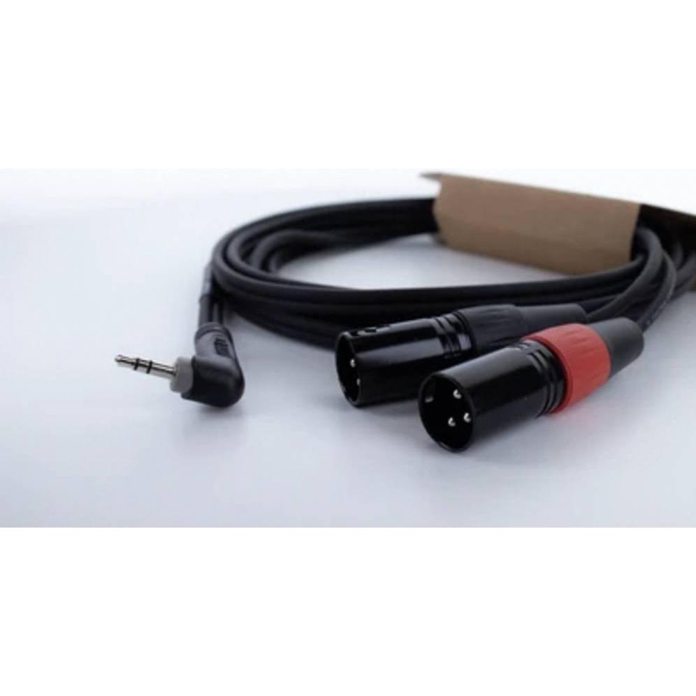 Thumbnail - Cordial EY 3 WRMM XLR Y-Adapter (1x Klinkenstecker 3.5 mm - 2x XLR-Stecker 3 pol (Zubehör), Audio Adapter, Schwarz