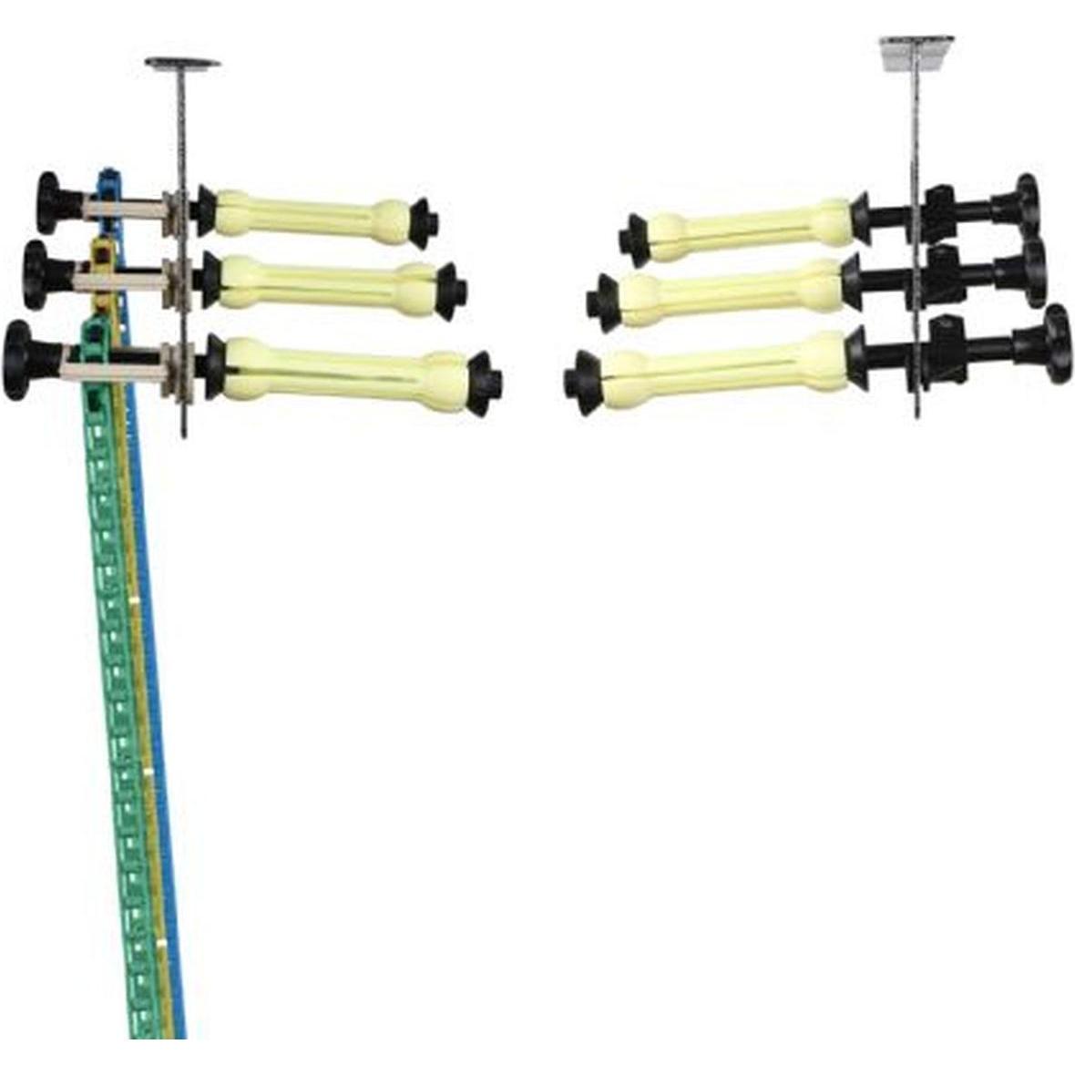 Falcon Eyes Supporto di sfondo B-3W per 3 rotoli, Fondale fotografico, Nero