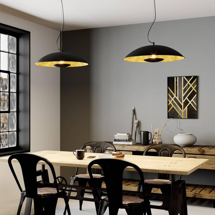 Actual product image Lindby Emilienne pendant light Black/Gold (E27)