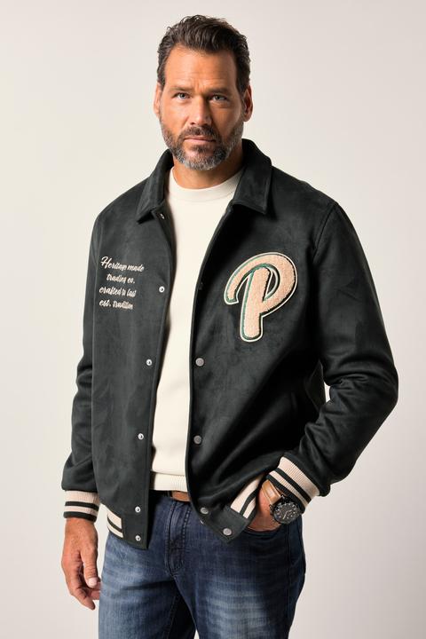 Produktbild JP1880 Blouson, Velours, Brust-Stick, farbige Bündchen, bis 7 XL (L)